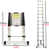 3.8M Telescopic Ladder - Pinkyshop
