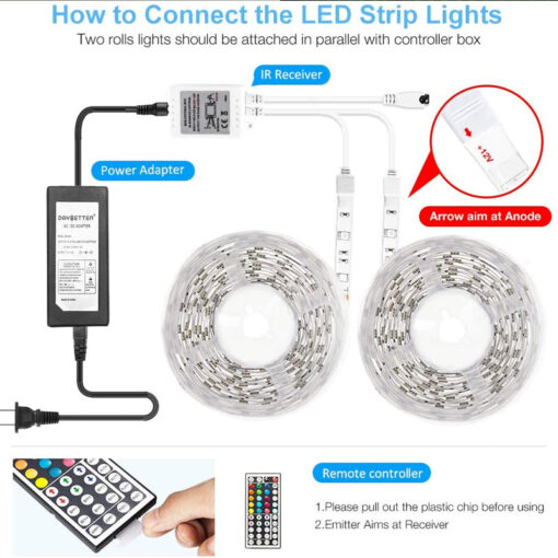 Led Strip Lights With Remote - Pinkyshop