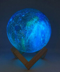 Moon and Galaxy Lamp - 16 Colors LED Night Light - Pinkyshop