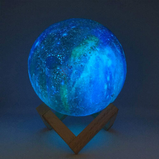 Moon and Galaxy Lamp - 16 Colors LED Night Light - Pinkyshop