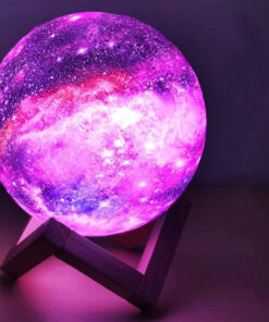 Moon and Galaxy Lamp - 16 Colors LED Night Light - Pinkyshop