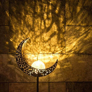 Solar Moon Crackle Garden Decor Light - Pinkyshop