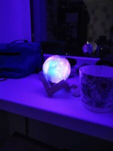 Moon and Galaxy Lamp - 16 Colors LED Night Light photo review