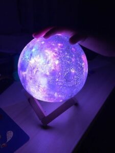 Moon and Galaxy Lamp - 16 Colors LED Night Light photo review