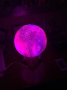 Moon and Galaxy Lamp - 16 Colors LED Night Light photo review