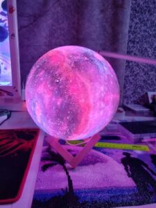 Moon and Galaxy Lamp - 16 Colors LED Night Light photo review