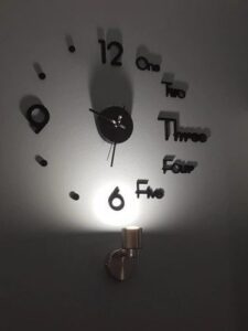 DIY 3D Wall Clock, Black Letters&Numbers photo review