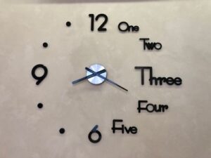 DIY 3D Wall Clock, Black Letters&Numbers photo review