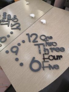 DIY 3D Wall Clock, Black Letters&Numbers photo review