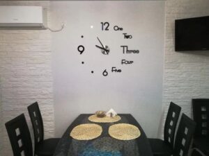 DIY 3D Wall Clock, Black Letters&Numbers photo review